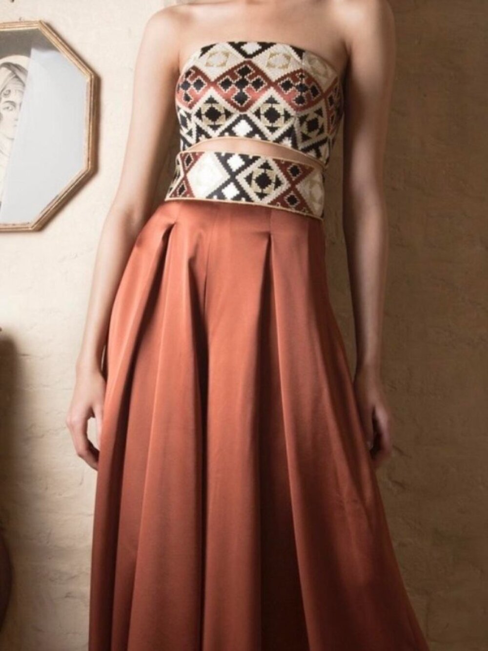 RoseWater House Women's Multi Corset with Matching Belt - Picture 2 of 6